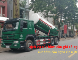 Dịch vụ rút hầm cầu giá rẻ tại thành phố hồ chí minh Sông Việt mang lại giá trị và tiết kiệm chi phí