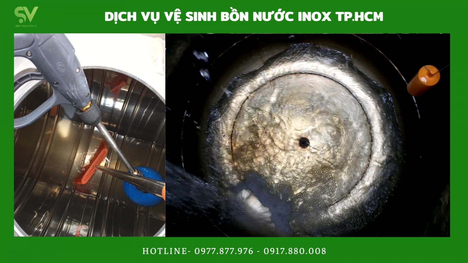 dịch vụ vệ sinh bồn nước inox tphcm