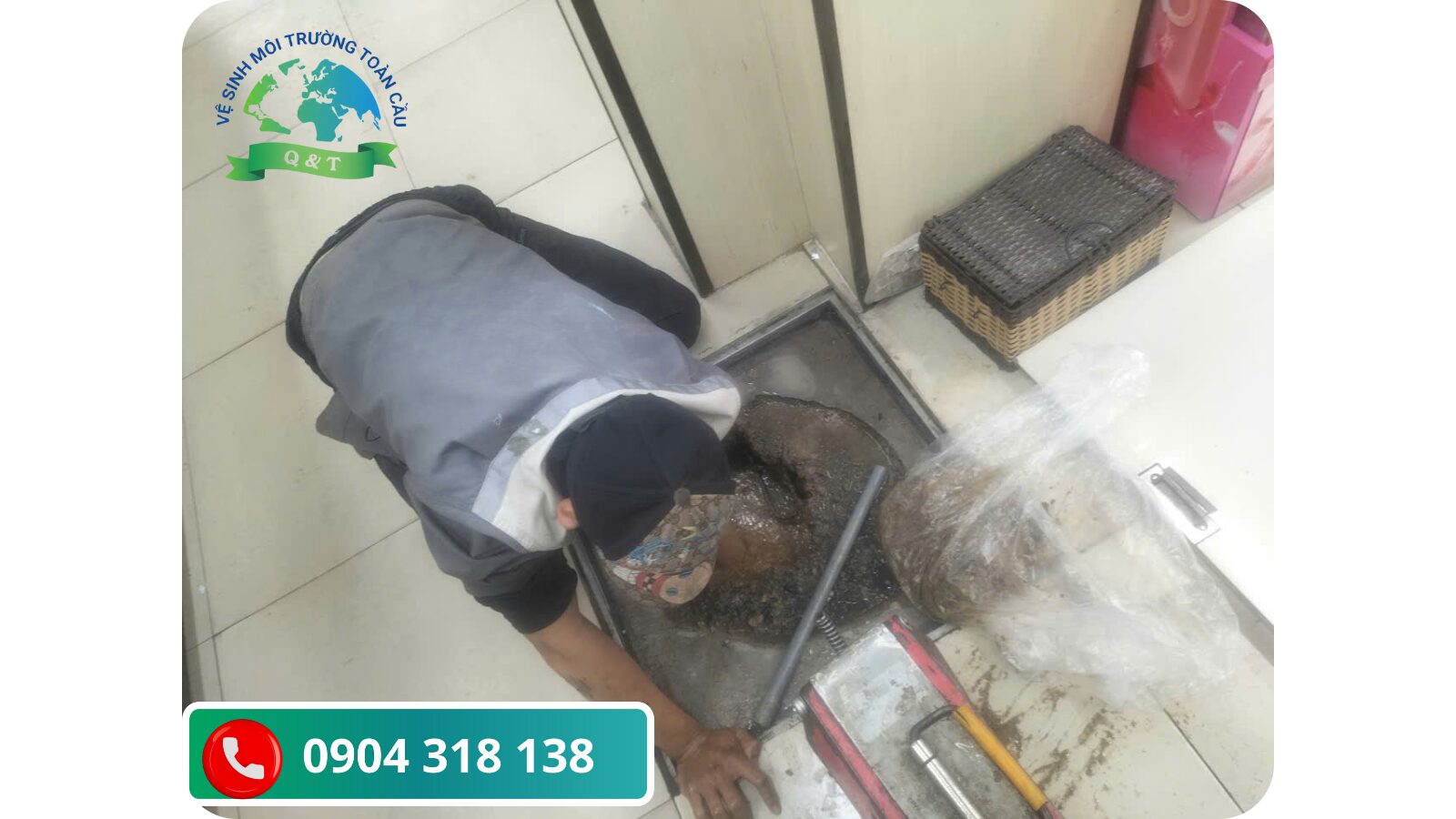 Hình ảnh thực tế thông cống nghẹt Trà Vinh từ khách hàng