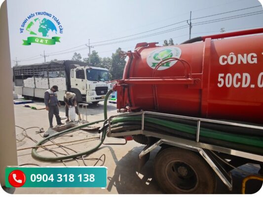 Hút hầm cầu Tân Trụ