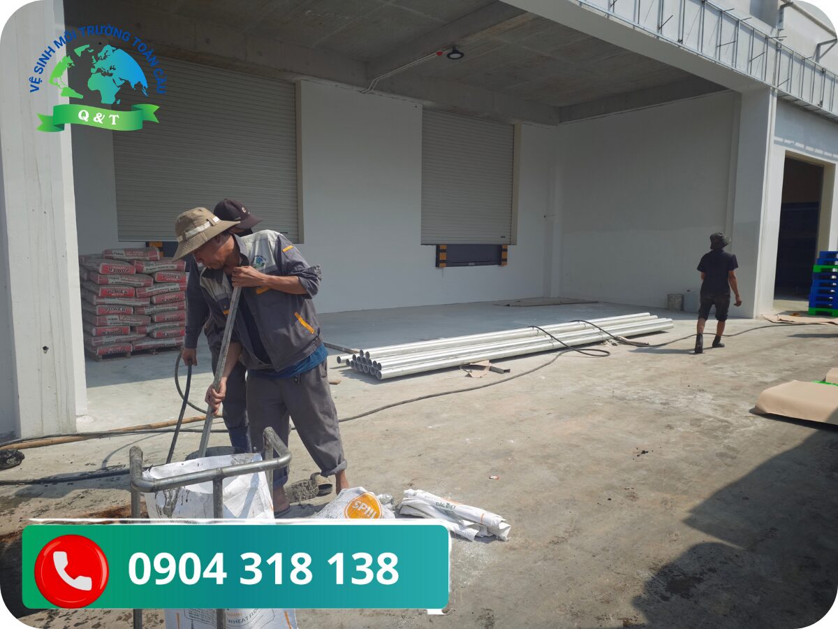 Quy trình thi công chuyên nghiệp và sạch sẽ