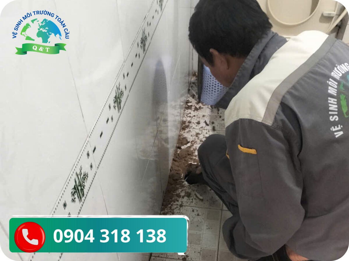 Quy trình thông nghẹt toilet chuyên nghiệp