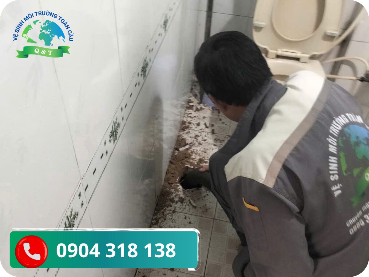 Thông bồn cầu nghẹt Cần Đước