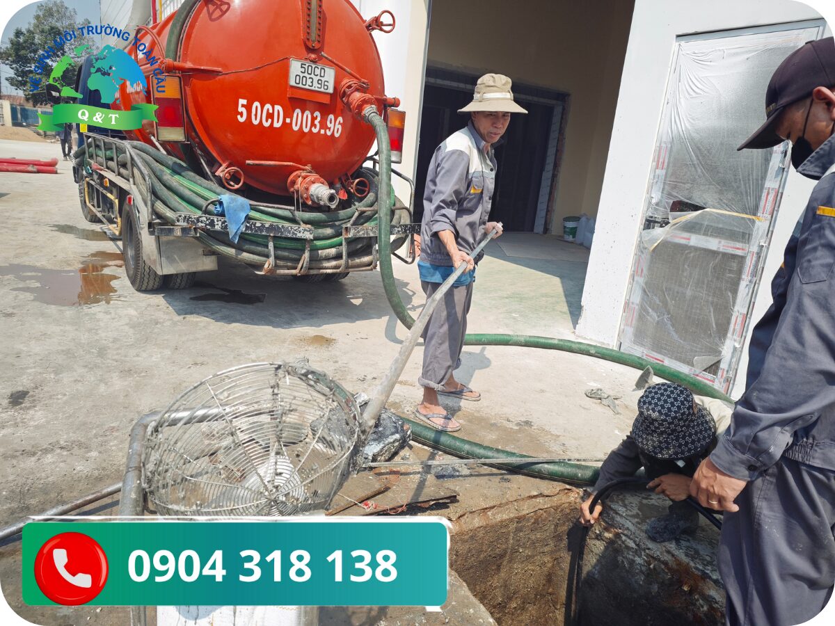 Hút hầm cầu phường Long Phước