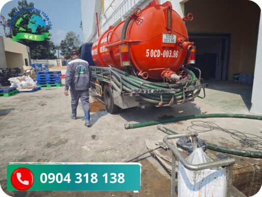 Hút hầm cầu phường Long Trường