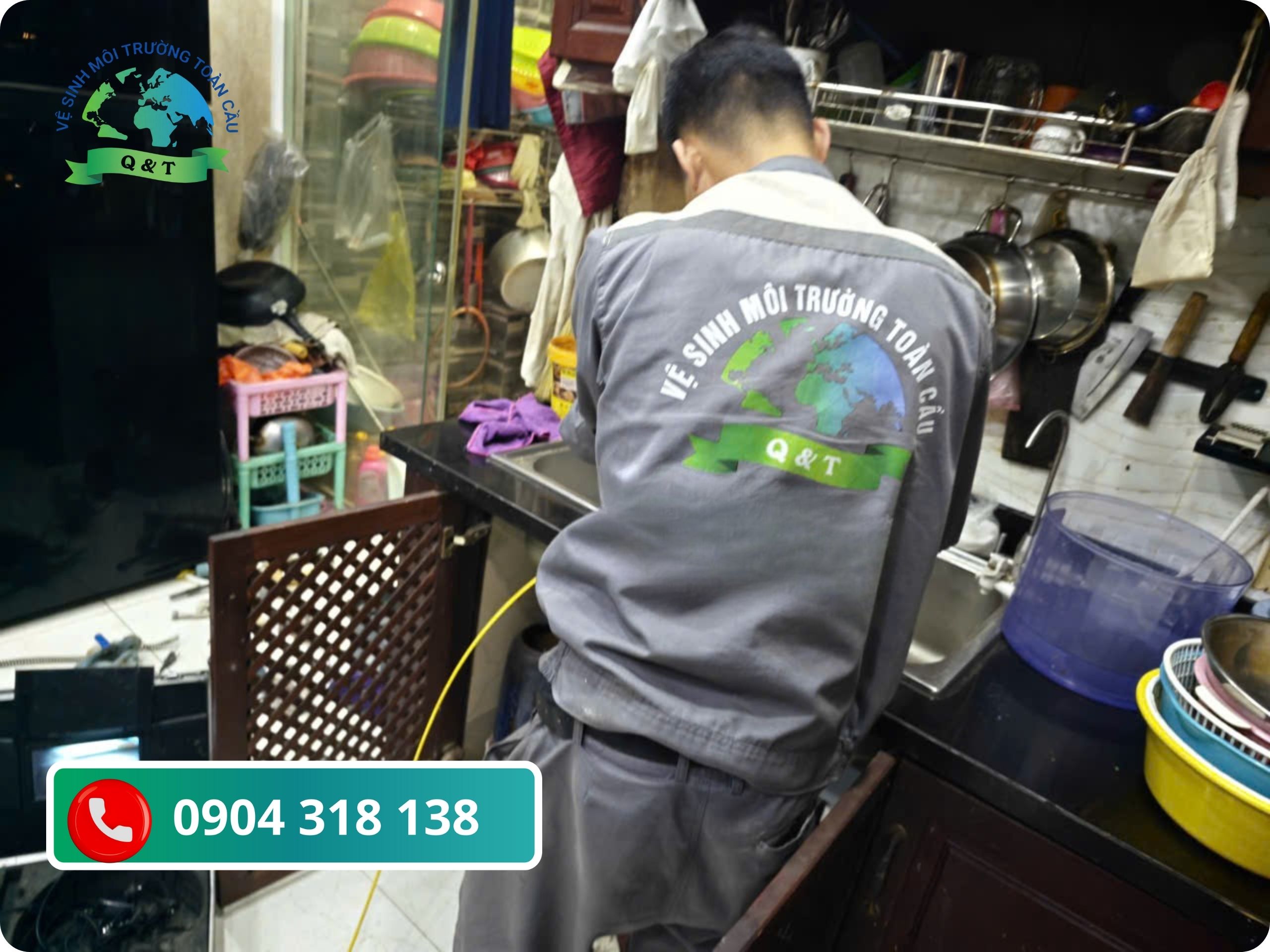 Nhân viên thông cống Toàn Cầu Quyết Thắng