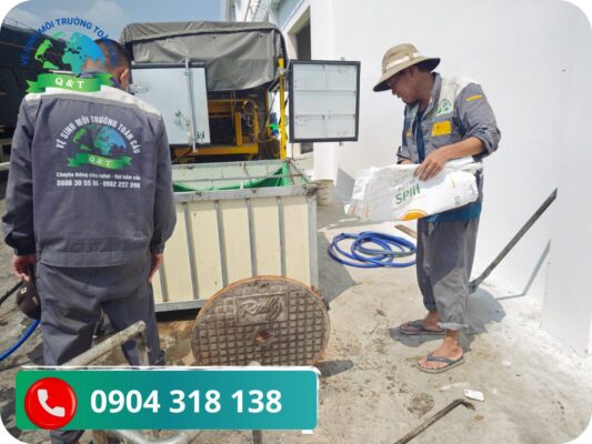 Thông cống nghẹt phường Xuân Hoà