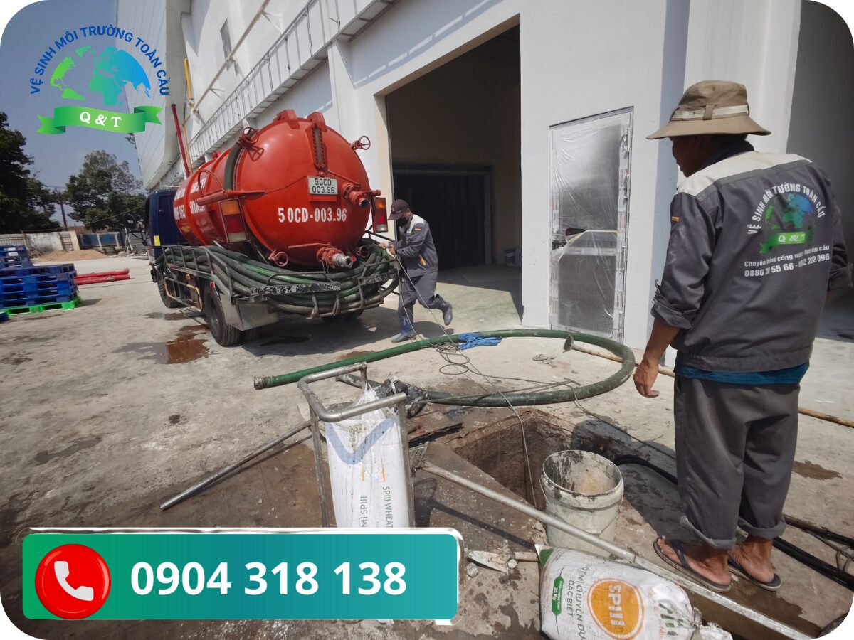 Hút hầm cầu phường Hạnh Thông