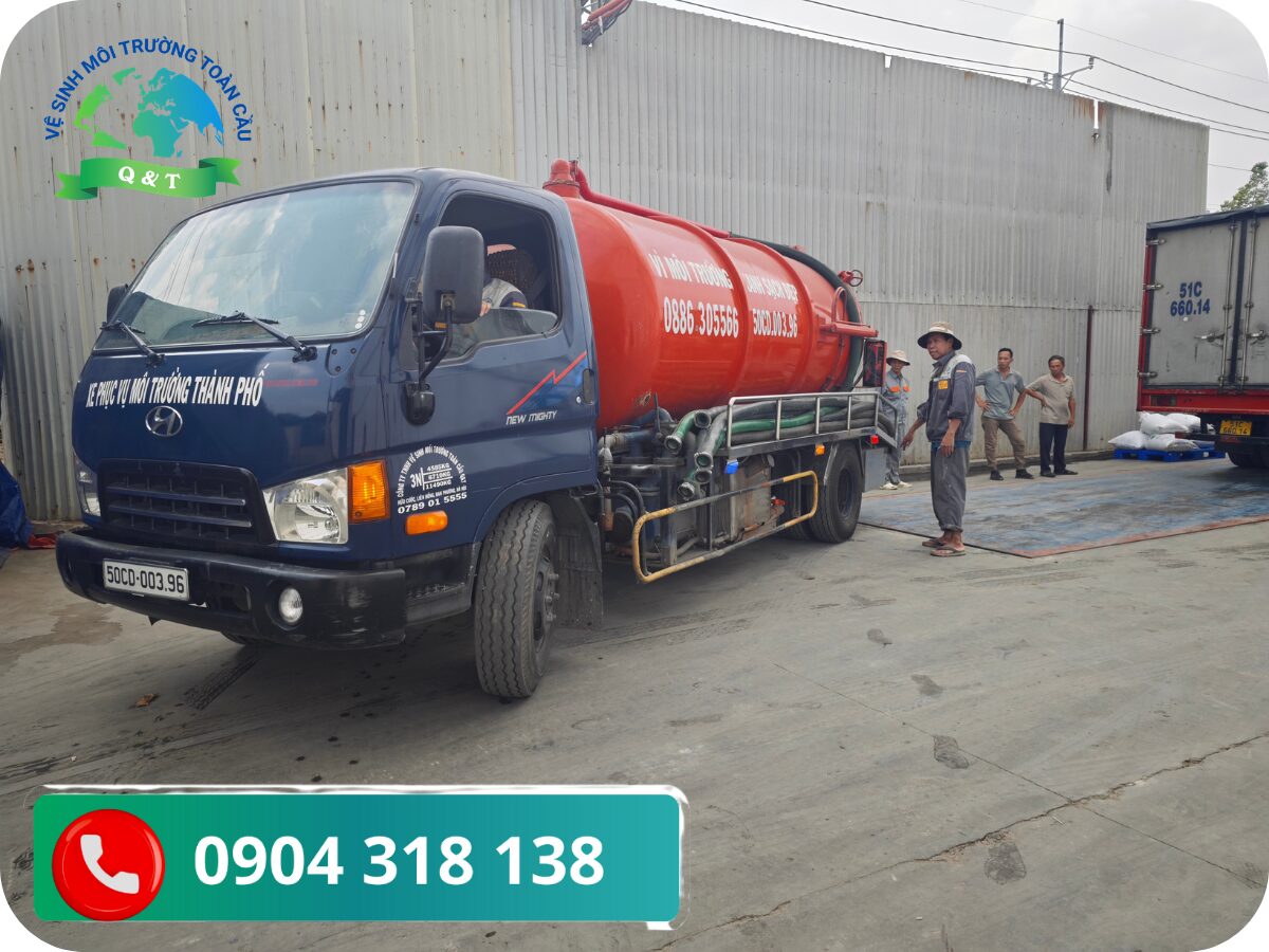 nhu cầu hút hầm cầu tại Phường Bình Lợi Trung ngày càng tăng