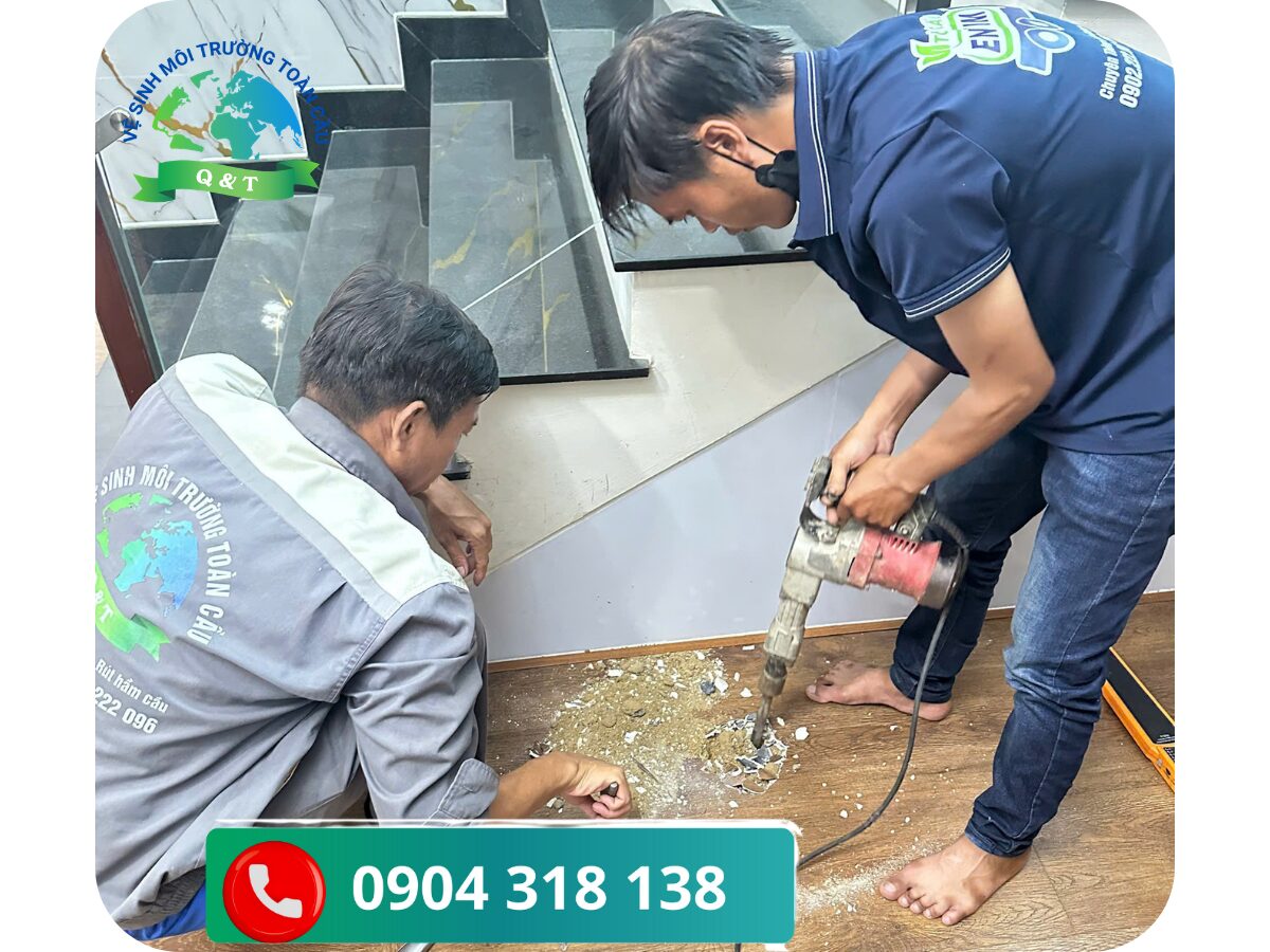Quy trình thông tắc bồn cầu chuyên nghiệp