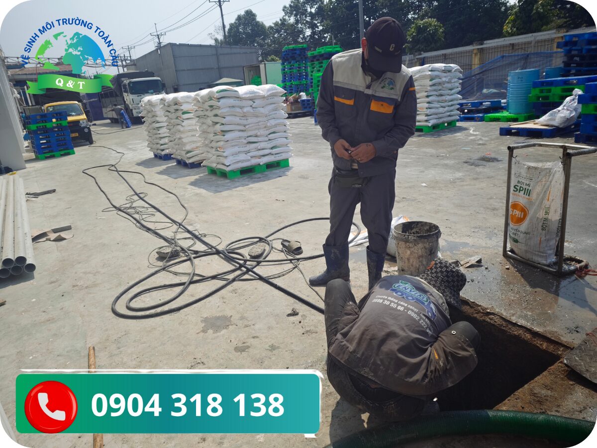 Thông cống nghẹt Đức Huệ