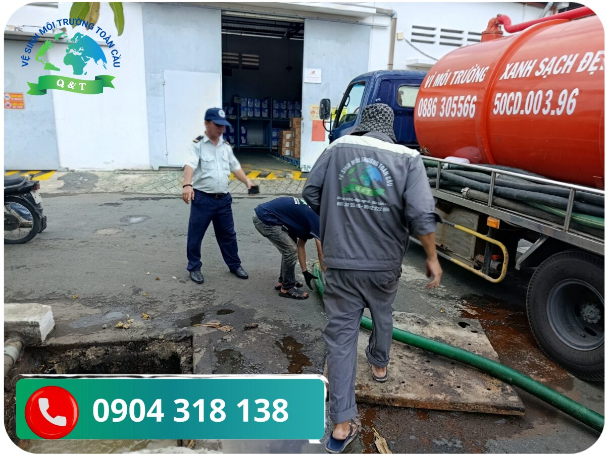 Hút hầm cầu phường Ông Lãnh