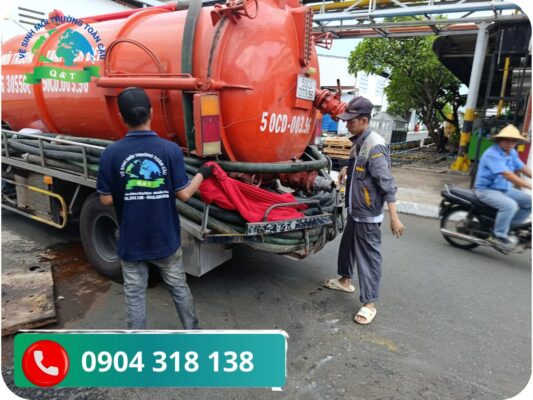 Hút hầm cầu phường Xuân Hoà