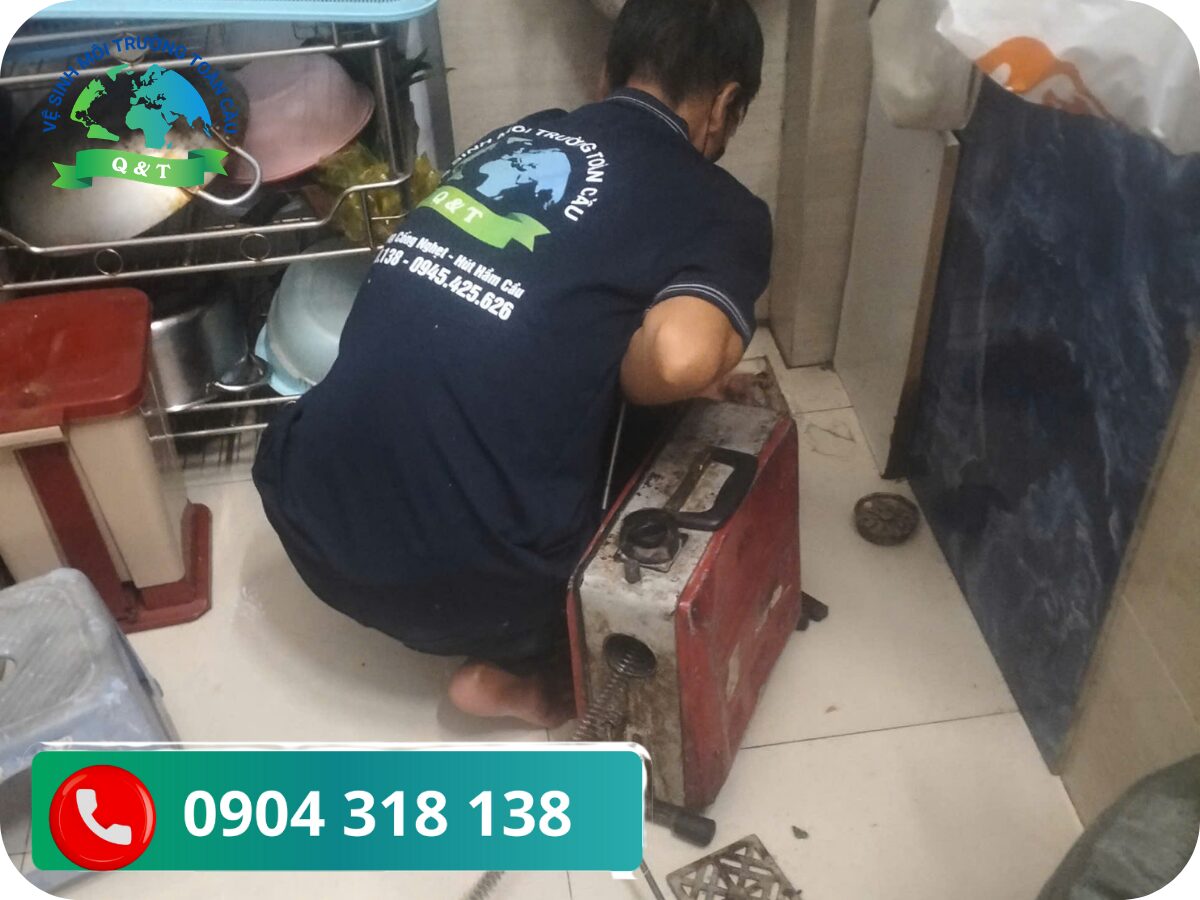 Thông cống nghẹt phường Tân Sơn Hoà