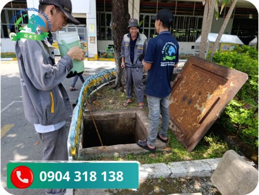 Thông cống nghẹt phường Xóm Chiếu